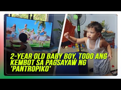 2-year old baby boy, todo ang kembot sa pagsayaw ng 'Pantropiko'