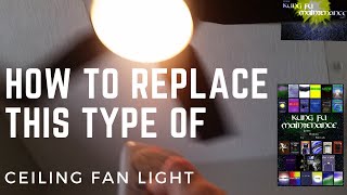 How To Replace Ceiling Fan Light Bulb For Harbor Breeze Platinum Portes Slotted Glass Groove Fan