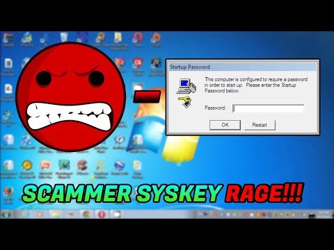 I put a SYSKEY on a scammers pc and he RAGED! [SYSKEY'D]