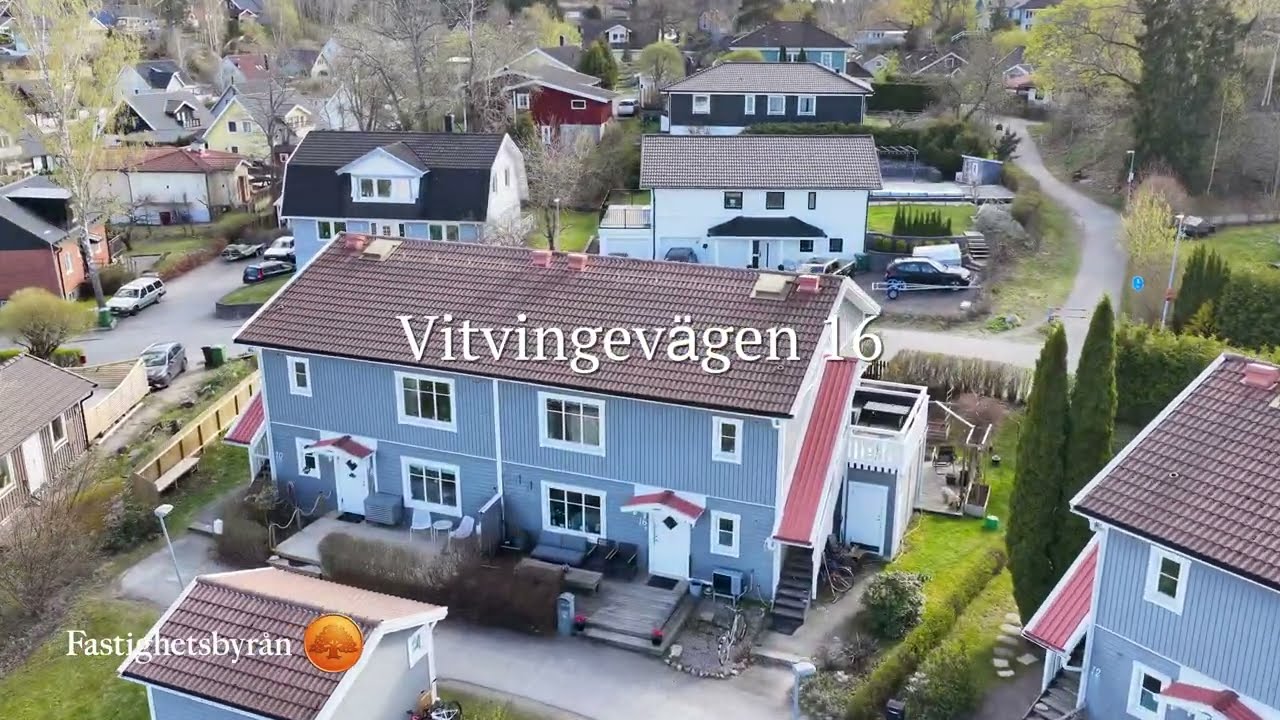 2.5 rum Lägenhet på Vitvingevägen 16 Myrängen Huddinge kommun - video