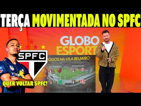 GLOBO ESPORTE SÃO PAULO! SURPREENDEU A TORCIDA TRICOLOR! ÚLTIMAS NOTICIAS DO SÃO PAULO!