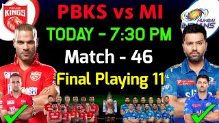 IPL 2023 | Punjab Kings vs Mumbai Indians Playing 11 2023 | PBKS vs MI Playing 11 2023