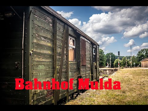 Die Zeit ist stehengeblieben im Bahnhof Mulda Sachs   Original Natur und Diesel Geräusche