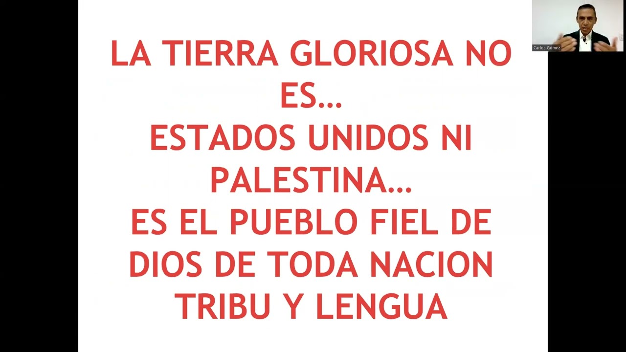 LA TIERRA GLORIOSA EN EL TIEMPO DEL FIN