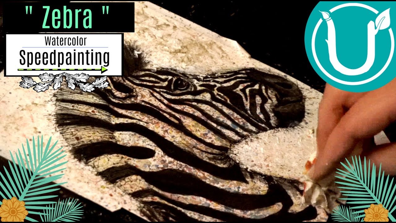 Zebra - Watercolor - by Uttyfularts