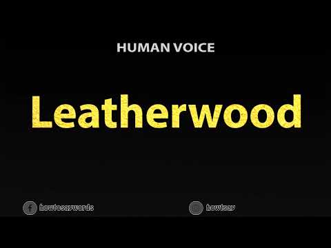 How to Pronounce Leatherwood