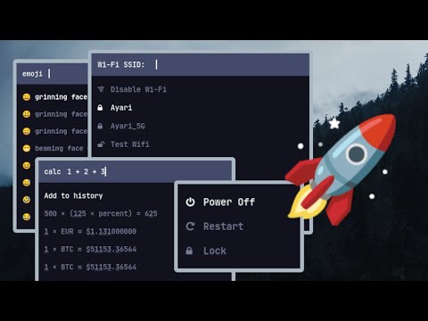 Using Rofi for EVERYTHING! (Wifi menu, emoji selector, calculator, & more)