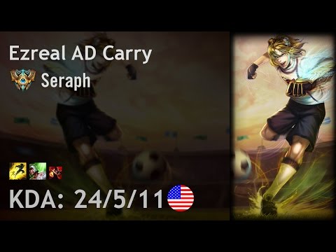 Ezreal AD Carry vs Draven - Seraph - NA Challenger Patch 7.2