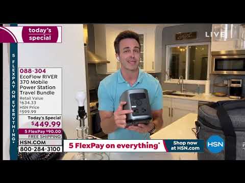 EcoFlow Tech RIVER Mobile Power Station Travel Bundle wi...