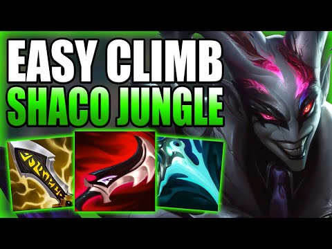 CHALLENGER JUNGLER SHOWS YOU THE EASIEST WAY TO ESCAPE LOW ELO WITH AD SHACO! - League of Legends