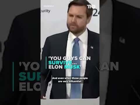 Vance says Europe can survive Elon Musk