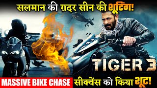 Salman Shahrukh Khan shoot a massive bike chase sequence for Tiger 3.