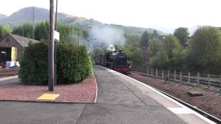 preview picture of video 'Black Five 44871 Arriving At Crianlarich On 30/9/10'