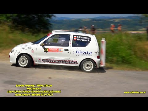 Damian Falandysz / Miłosz Chrzan - Fiat Seicento - Super Sprint Brzostek 03-07-2022
