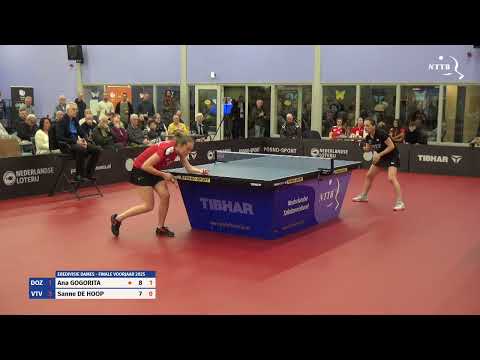 Finale eredivisie dames VJ25: Ana Gogorita vs Sanne de Hoop