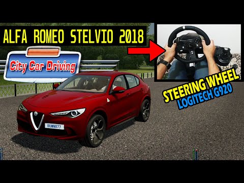 Alfa Romeo Stelvio 2018  - City Car Driving | Logitech G920 Steering Wheel Gameplay