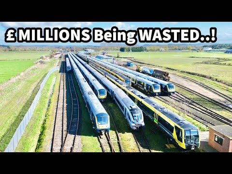 The CRAZY Sight of ££££ MILLIONS of POUNDS Worth of UNUSED TRAINS Stored at Long Marston!