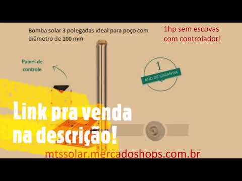 Bomba Submersa De 3 Polegadas Solar 1hp