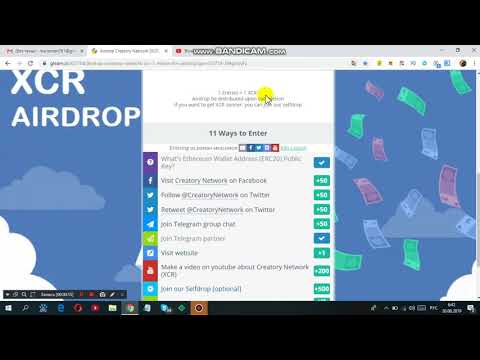 Новая раздача монет на платформе  gleam! Монета XCR! Получаем!