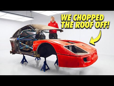 Fitting a Ferrari F40 body on a Nissan Silvia… is HARD! 