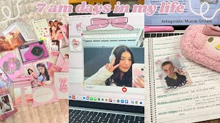 WAKING UP AT 7 AM 🤍🌷 uni days, self care, trying to become a morning person!