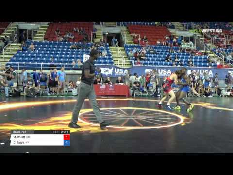 Junior GR 160 Round of 32 - Mitch Wilett (OR) vs. Daniel Bogie (NY)