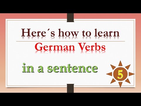 Deutsch verben mit Beispiel sätze No.5