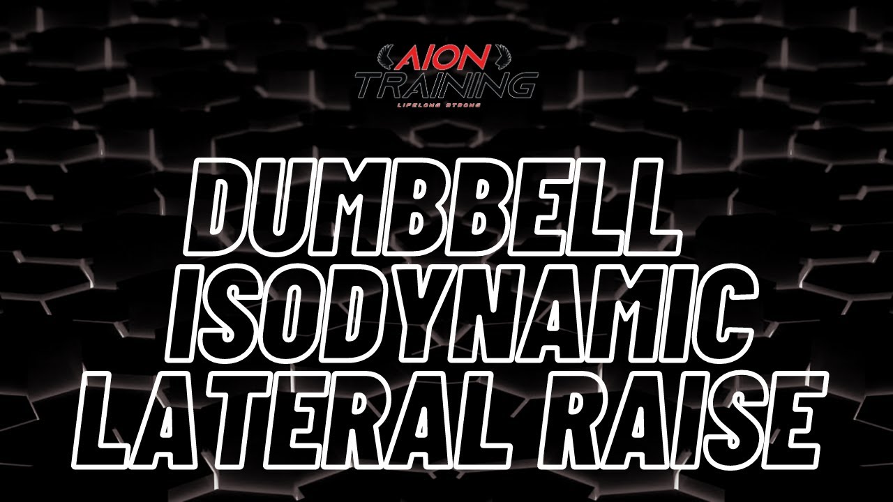 How to: Dumbbell  Isodynamic Lateral Raise