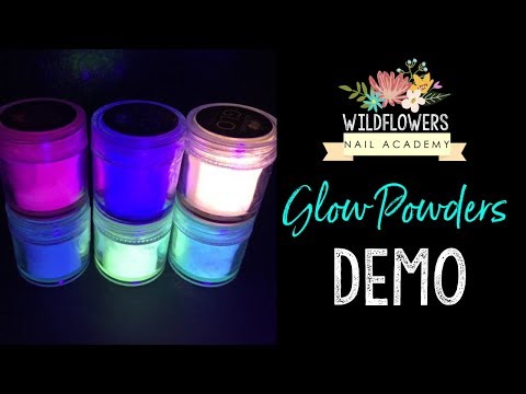 Part of a video titled Glow Pigments - YouTube