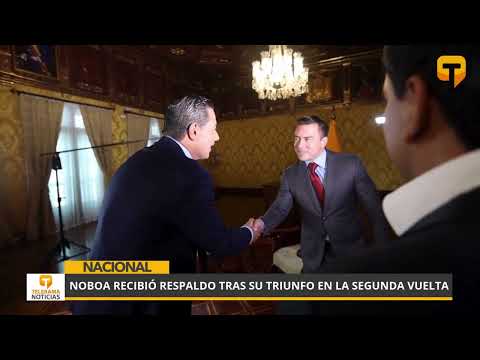 Noboa recibió respaldo tras su triunfo en la segunda vuelta