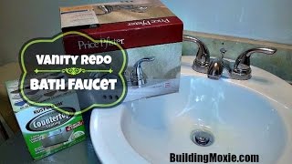 Installing a 4" Centerset Lavatory Faucet (& a Vanity Refresh)