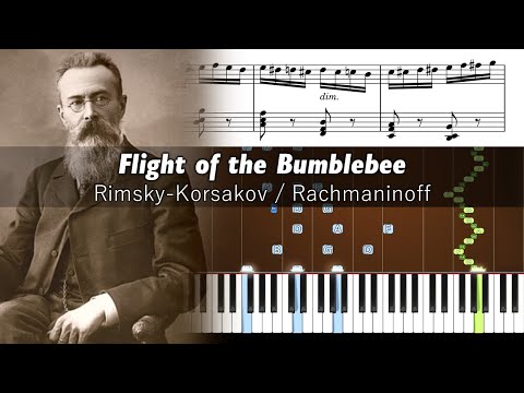 Flight of the Bumblebee - Piano Tutorial with Sheet Music