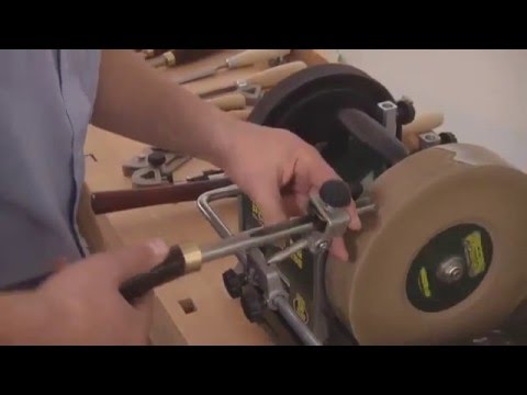 WG250 Wet Stone Grinder - Sharpening a Fingernail Profile Gouge