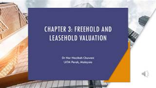 An introduction to freehold interest valuation