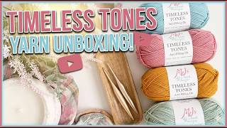 Mary Maxim Unboxing! New MJ Off The Hook Timeless Tones Yarn! We Are Impressed! #yarn #marymaxim