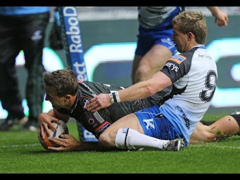 Ashley Beck Try Ospreys v Connacht 10th May 2014