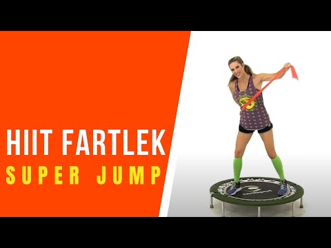 Jill Cooper's Rebounder Workout SuperJump HIIT Fartlek - 20 minute