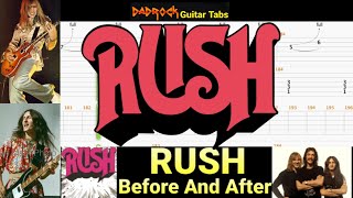 Before And After - RUSH - Guitar + Bass TABS Lesson