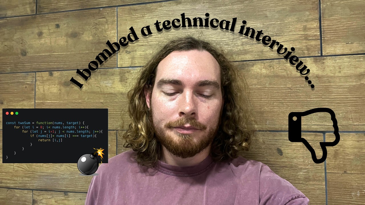 I Completely Blew My Software Engineer Technical Interview