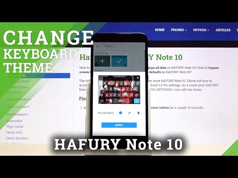 How to Change Keyboard Theme on HAFURY Note 10 – Change Keyboard Look