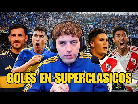 Davoo Xeneize reacts to all the goals of the (historic) Superclásico