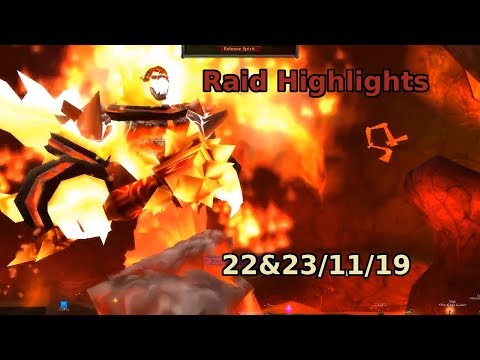 The Kings Guard Molten Core Raid Highlights 22nd and 23rd November 2019