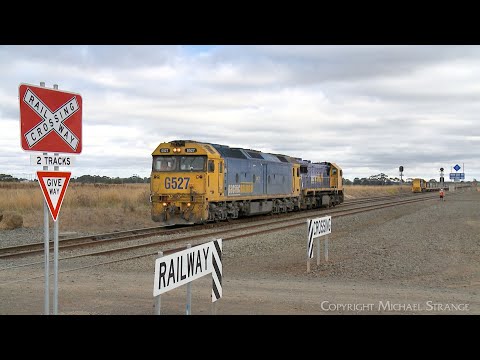 7734V Pacific National Grain Train Adds Locomotives At Gheringhap (2/5/2023) - PoathTV Railways
