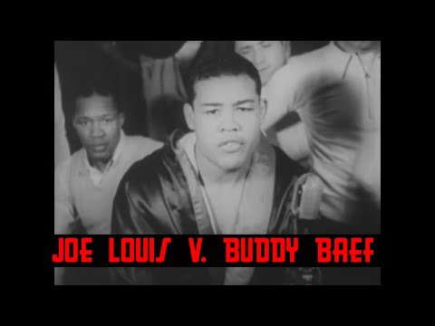 JOE LOUIS VS. BUDDY BAER CHAMPIONSHIP BOXING MATCH  JANUARY 9, 1942  MADISON SQUARE GARDEN GG41415