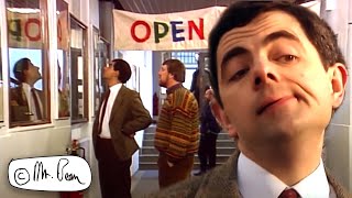 Trapped On The Stairs | Mr Bean Funny Clips | Mr Bean Official