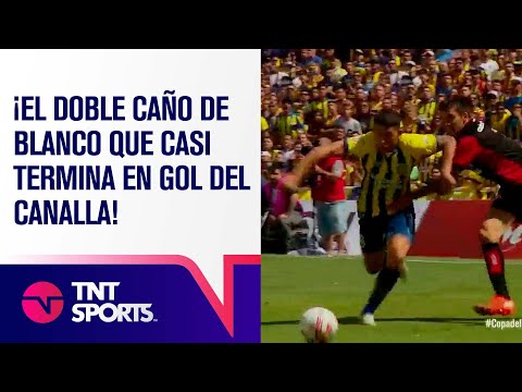 ¡El DOBLE CAÑO de BLANCO que casi termina en gol del CANALLA! 😱