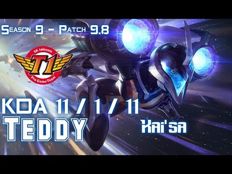 SKT T1 Teddy KAI'SA vs JAX Bot - Patch 9.8 KR Ranked
