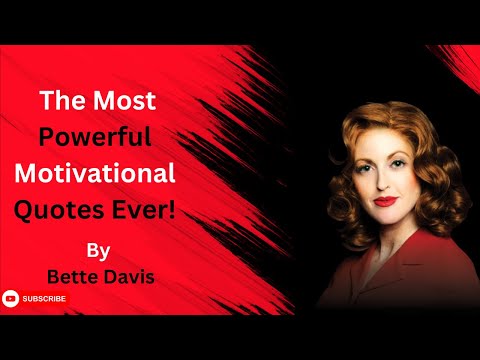 Bette Davis to David Moyes - The Most Powerful Motivational Quotes Ever! 🌟 #VoicesOfInfluence