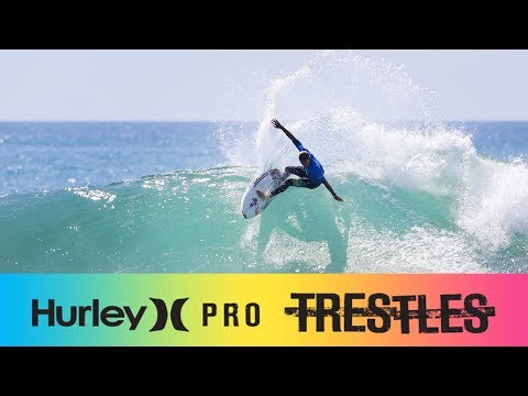 Kanoa Igarashi takes Down Mick Fanning with 8.33 - Hurley Pro at Trestles 2017