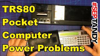 Quick Clip: Can TRS-80 Pocket Computer Run With No Batteries? - #SepTandy